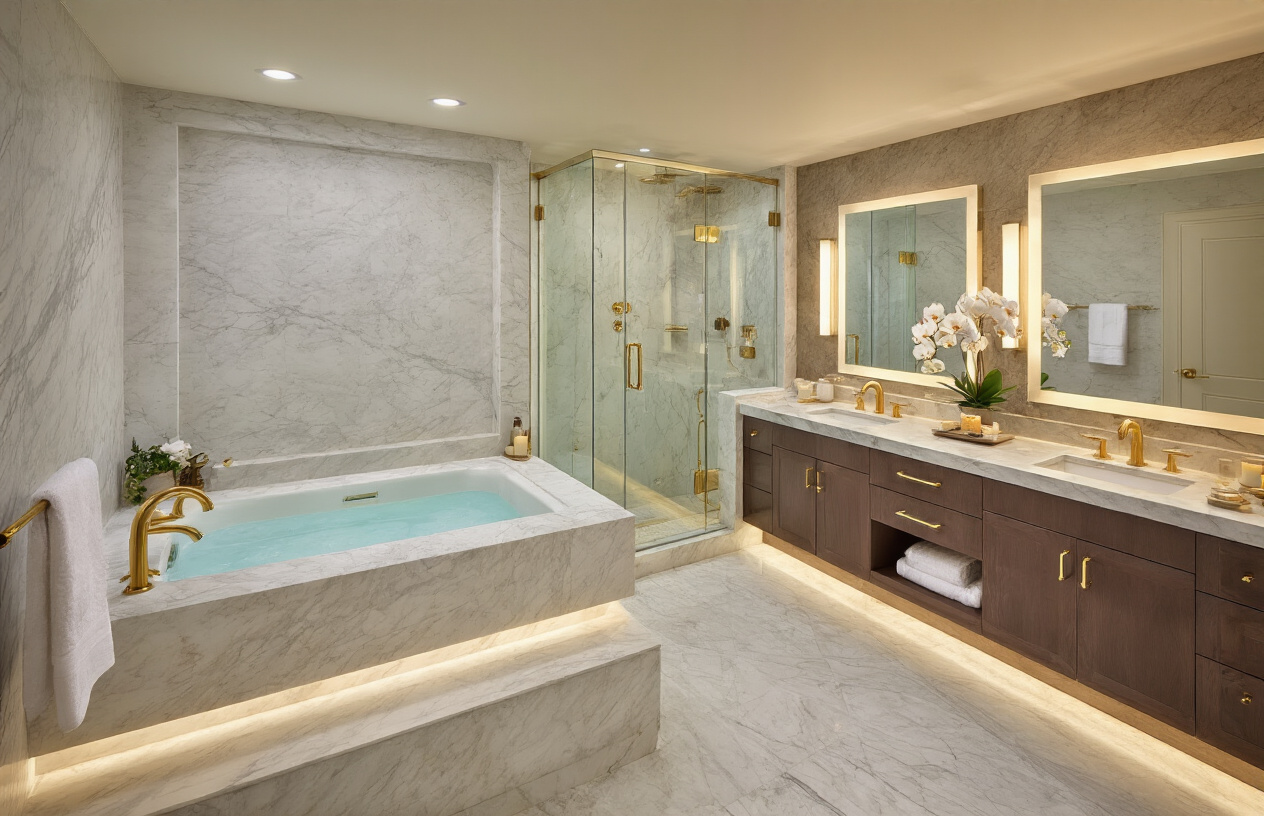 Spa-Quality Bathroom Renovations with Premium Fixtures